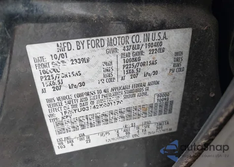 2002 Ford Escape Xlt from USA, damaged, VIN 1FMYU03142KB01170